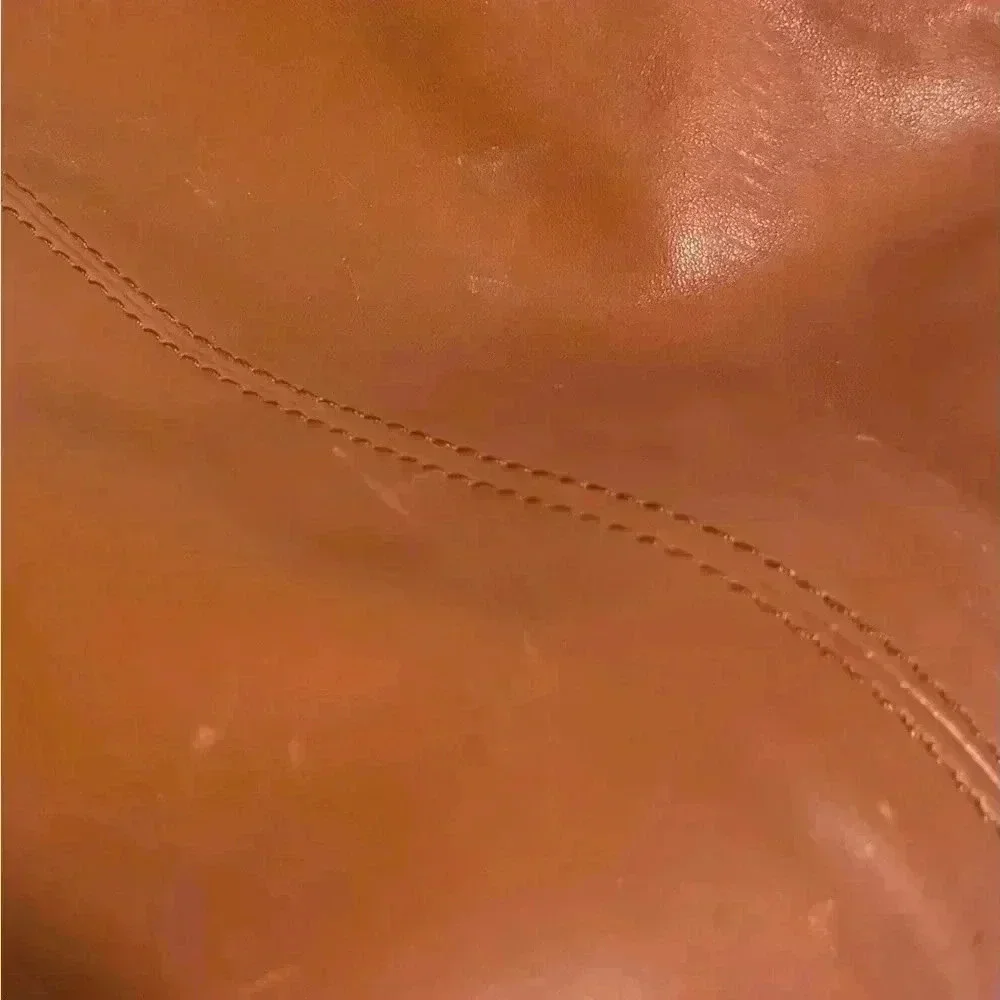 Falor brown leather shoulder handbag